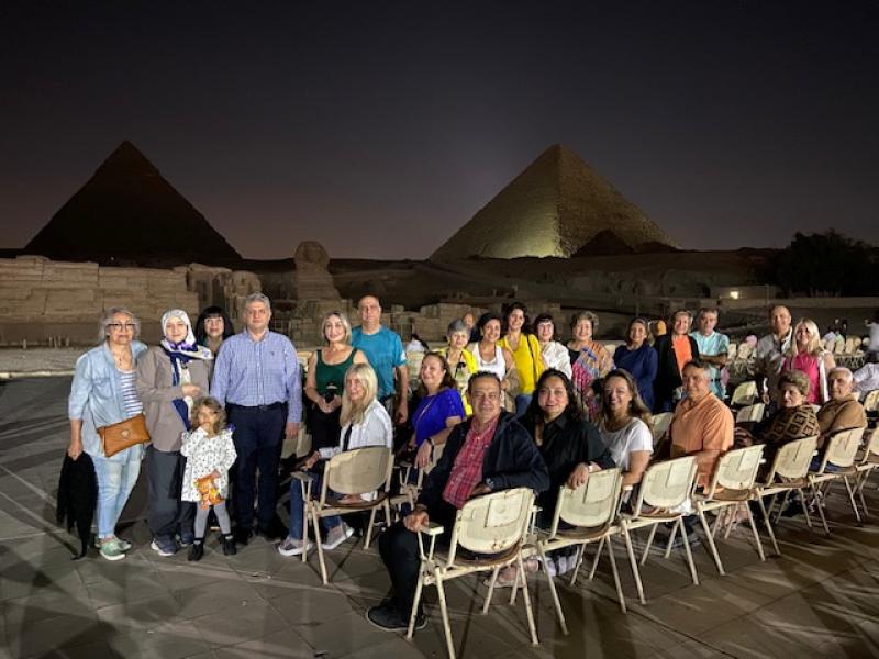 Egypt, Giza, The Great Pyramids of Egypt, Light and Sound show